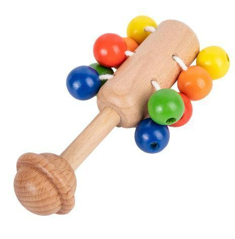 Color Beechwood Rattle