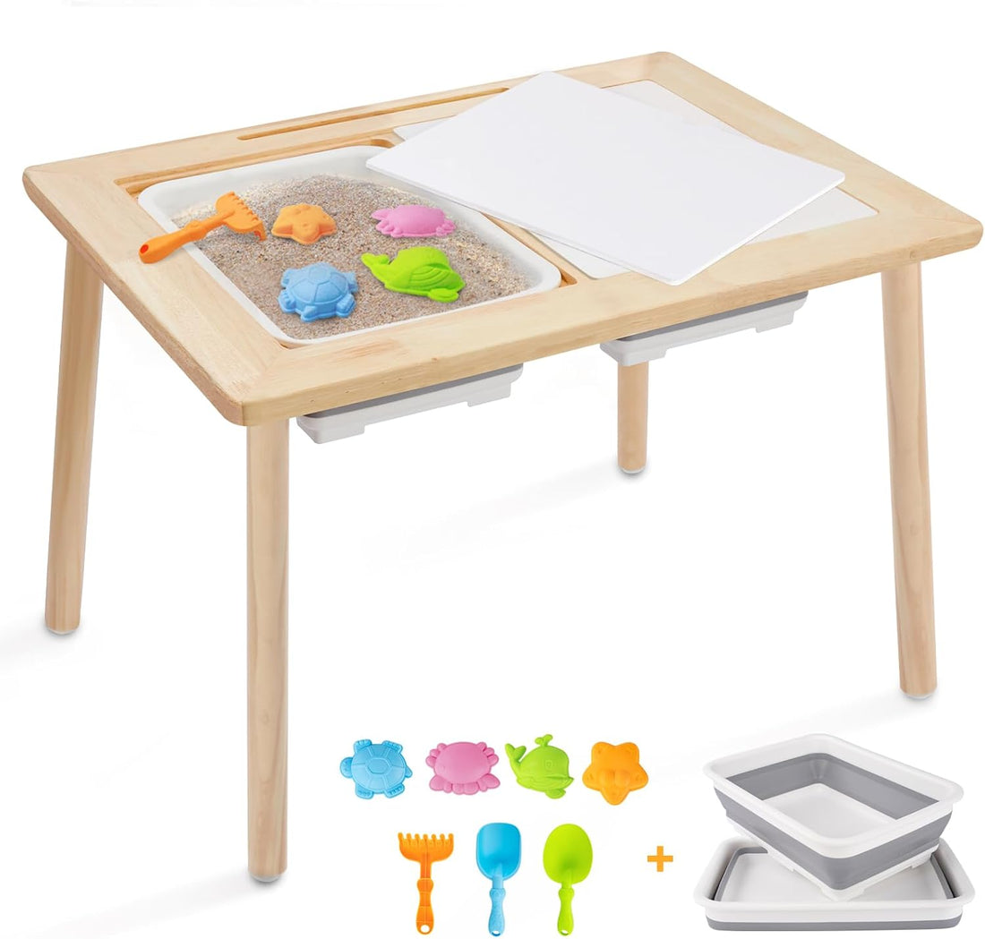 2 compartment storage bins table