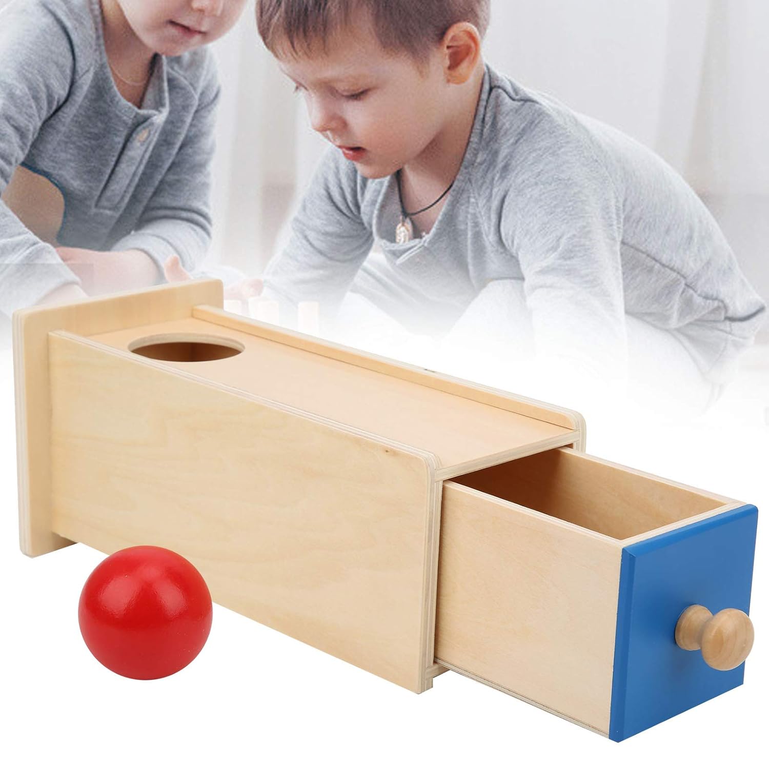 Montessori Object Permanence Box with Drawer