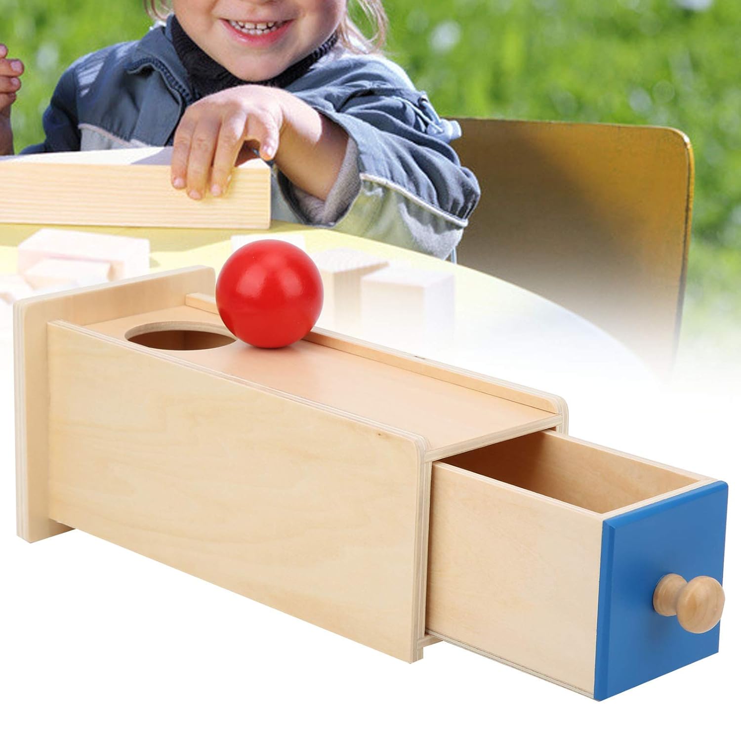 Montessori Object Permanence Box with Drawer