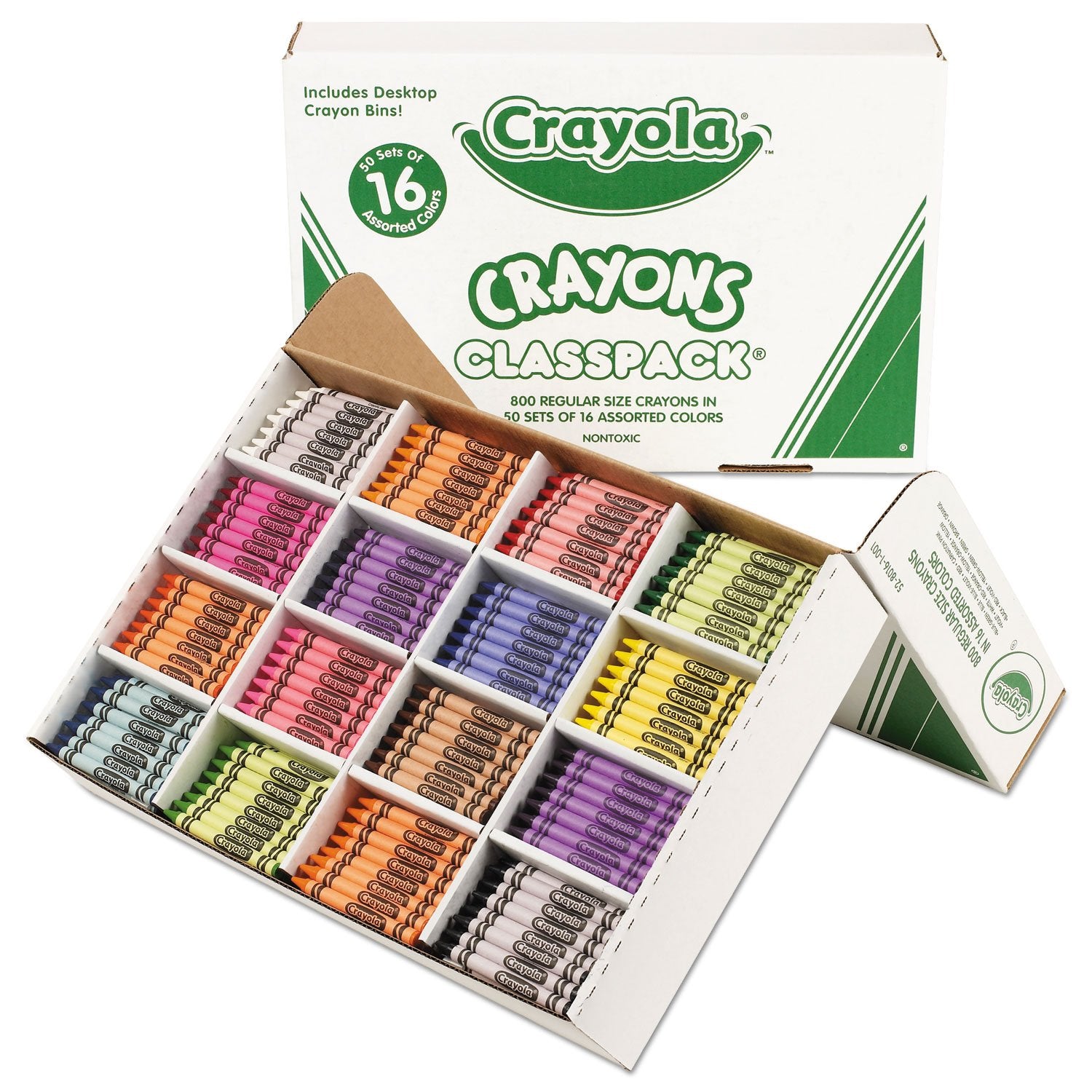 Crayons 16 colors - Mega pack of 800