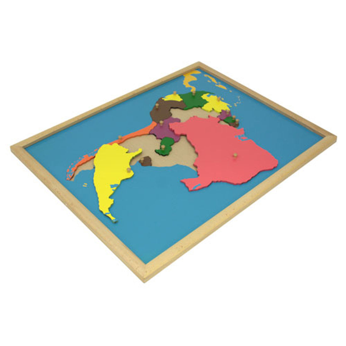 Puzzle map of south
America