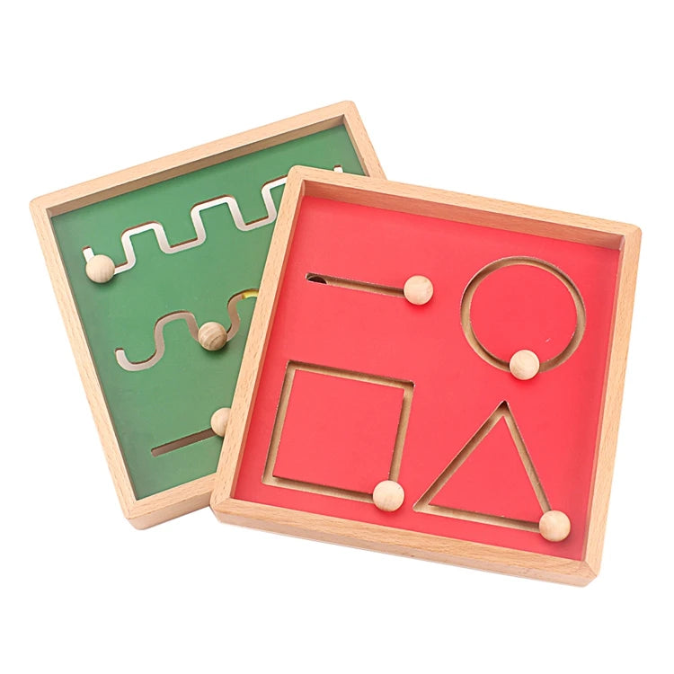 Montessori Lines & Shapes Writing Practice Board
