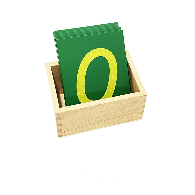 Montessori Sandpaper Numbers with Box