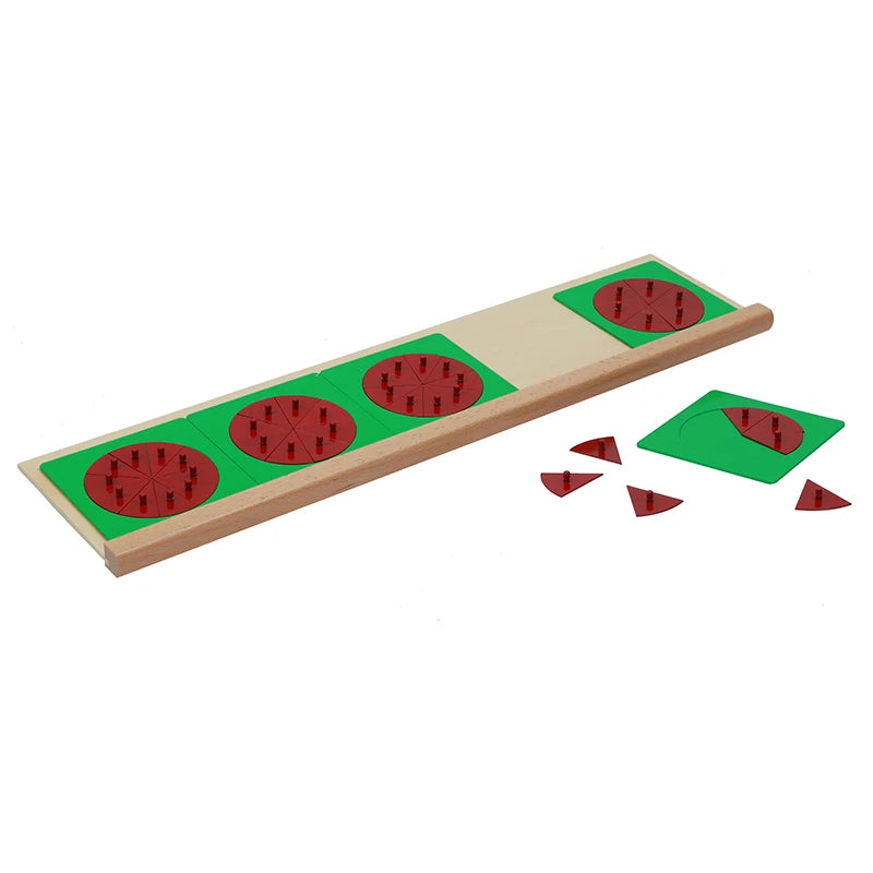 Montessori Metal Fraction Circles With Stands