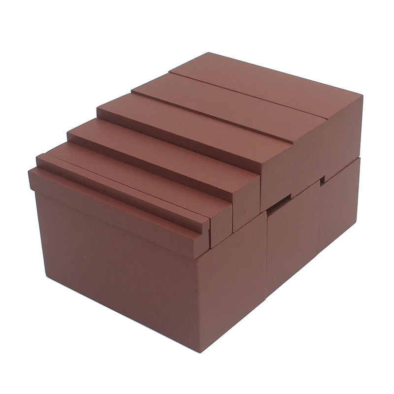 Montessori Wooden Brown Stairs - 10 Steps
