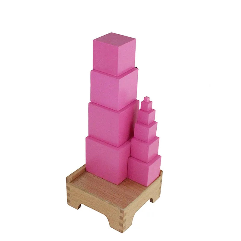 Montessori Sensorial | Pink Tower With Stand