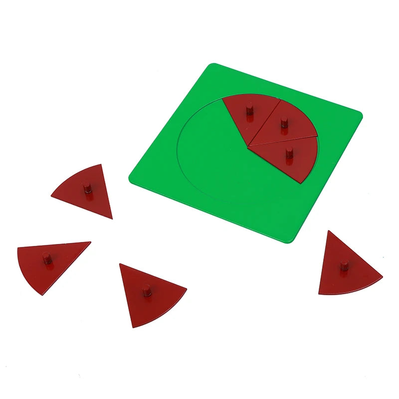 Montessori Metal Fraction Circles With Stands