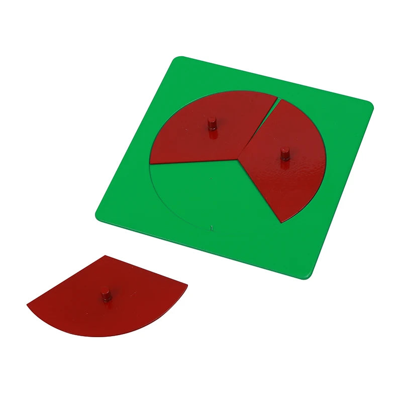 Montessori Metal Fraction Circles With Stands