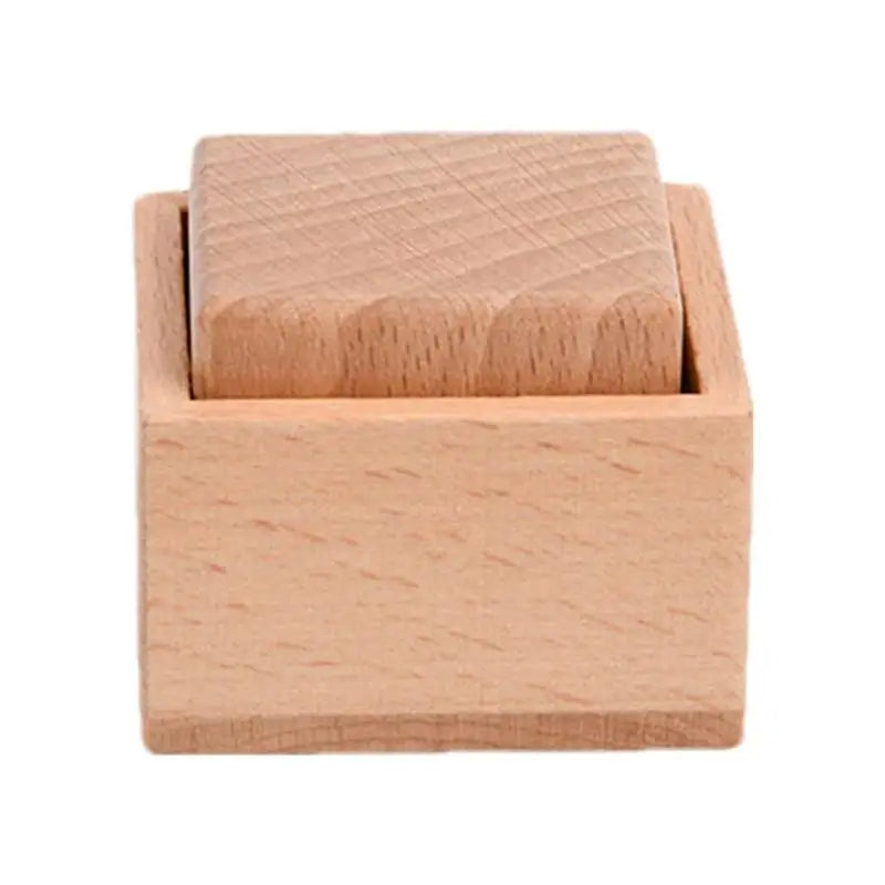 Wooden Cube in a Box