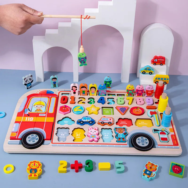 Montessori Educational Wooden Busy Board