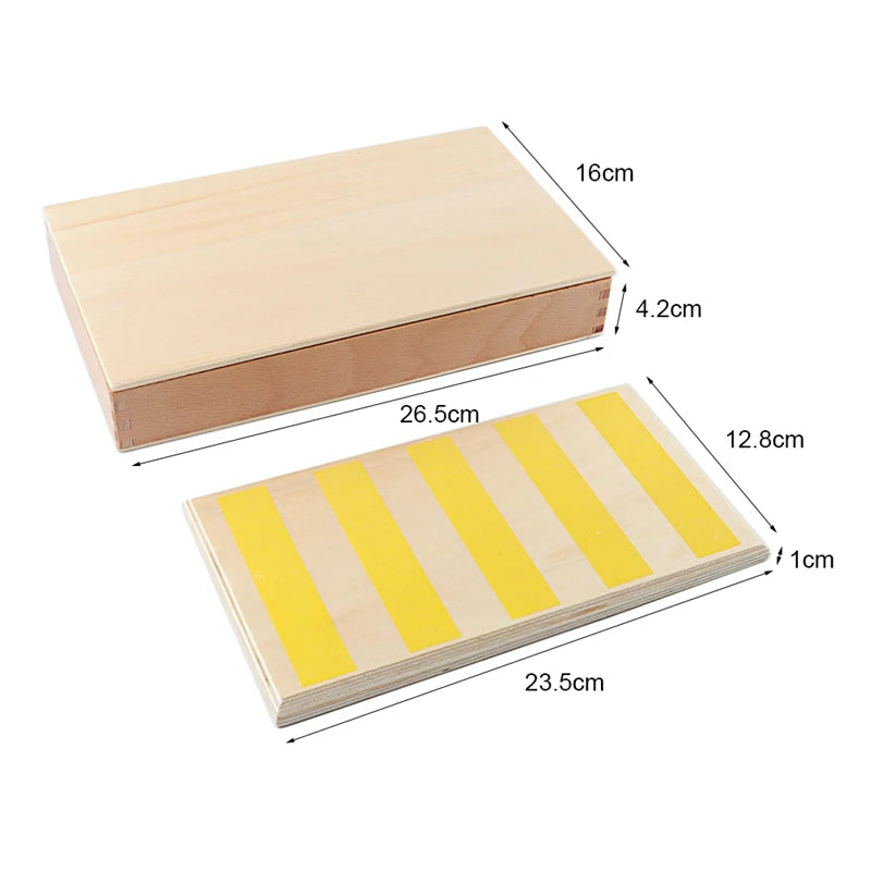 Montessori Rough & Smooth Boards with Wooden Box