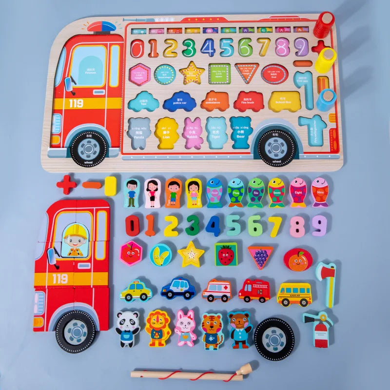 Montessori Educational Wooden Busy Board
