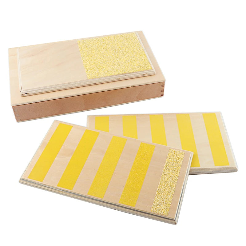 Montessori Rough & Smooth Boards with Wooden Box