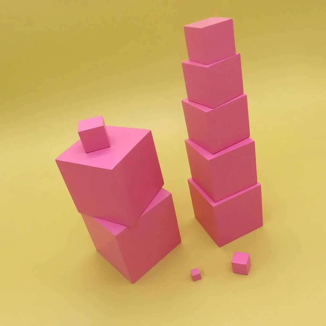 5 Step Montessori Pink Tower Cube