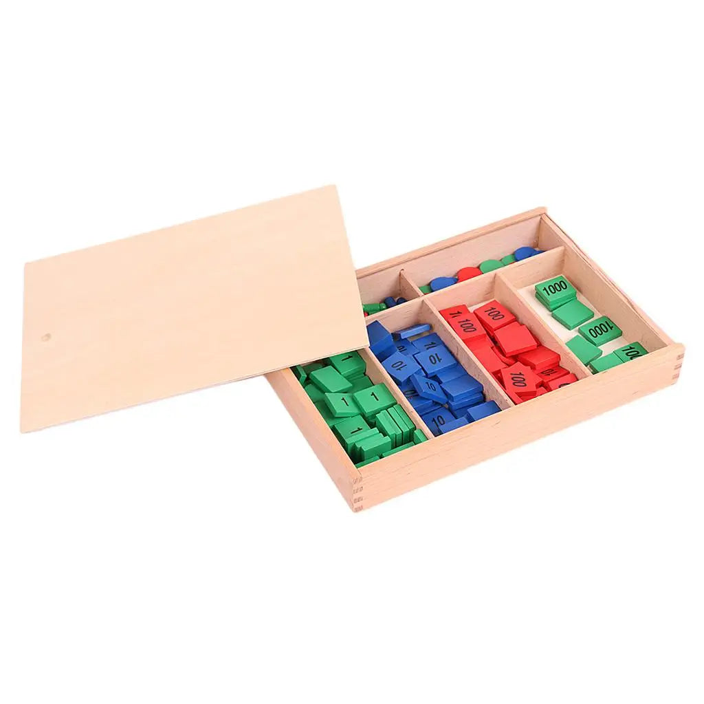 Montessori Wooden Stamp Game