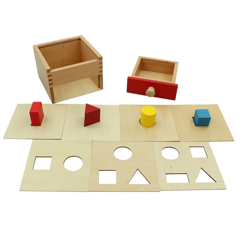 Montessori Multiple Shapes Blocks With Box