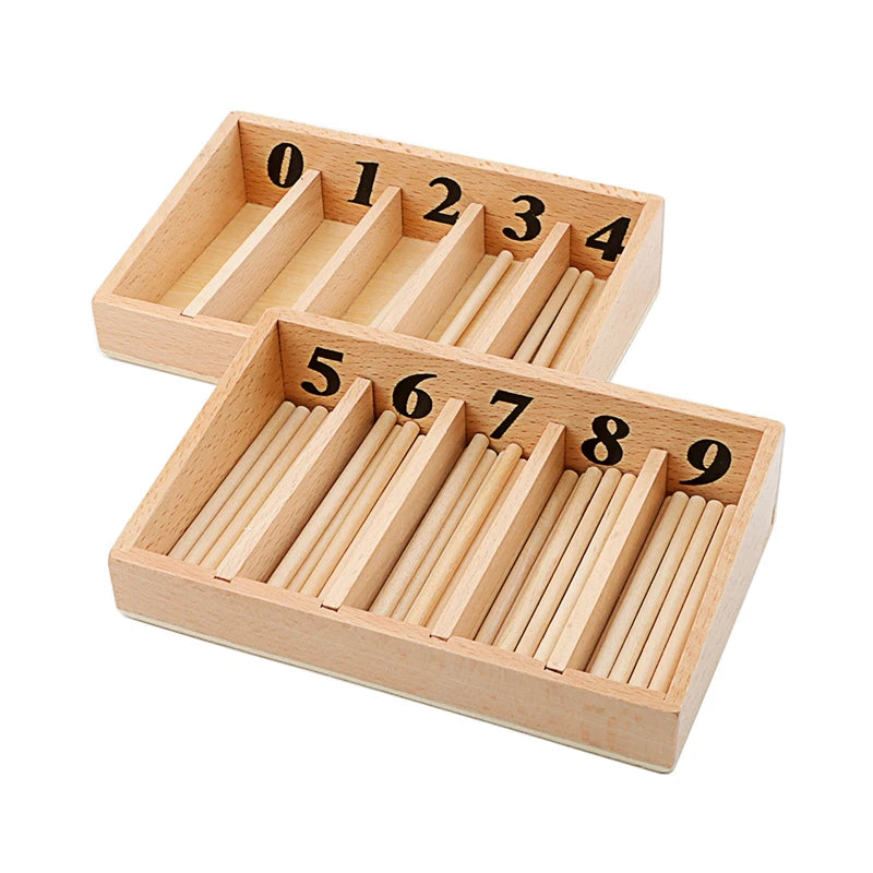 Montessori Math Spindle Box With 45 Spindles