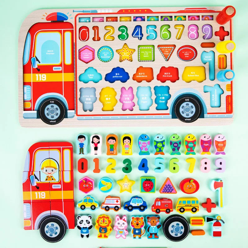 Montessori Educational Wooden Busy Board