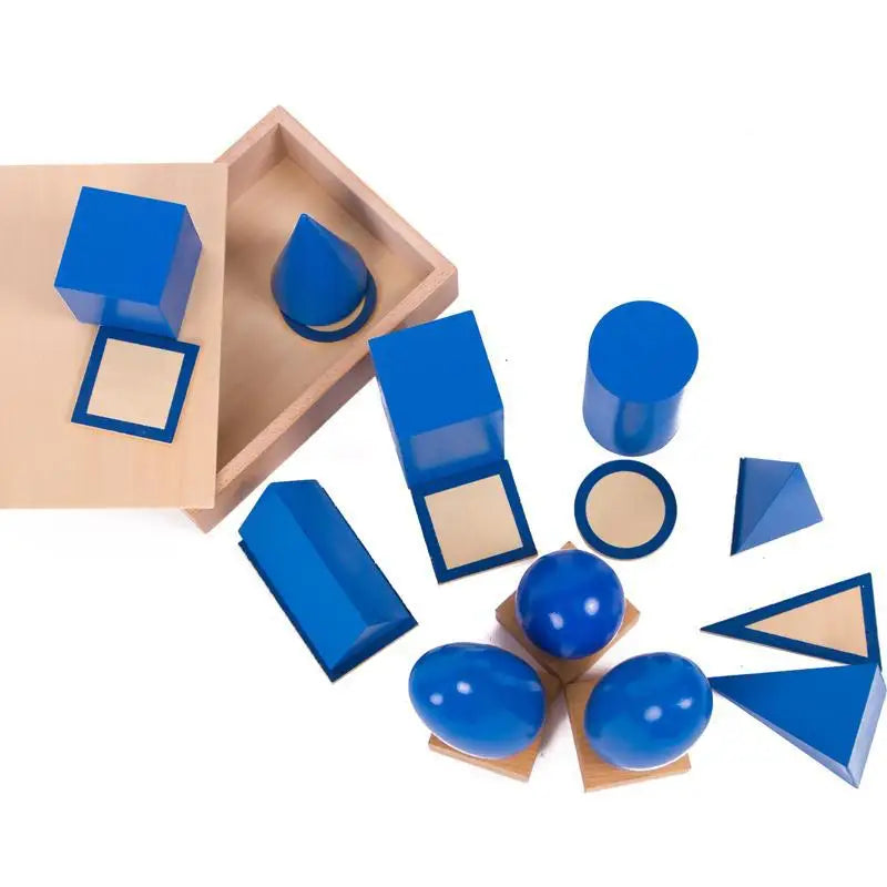 Montessori Sensorial | Geometric Solids Bases with Box
