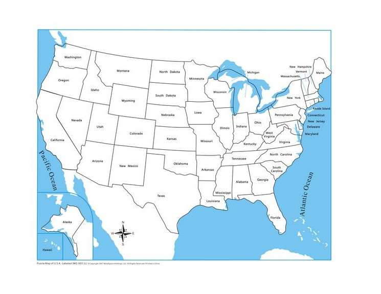 Labeled USA
Control Map