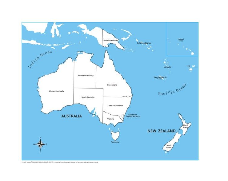 Labeled Australia
Control Map