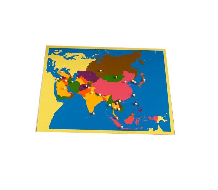 Puzzle Map of Asia