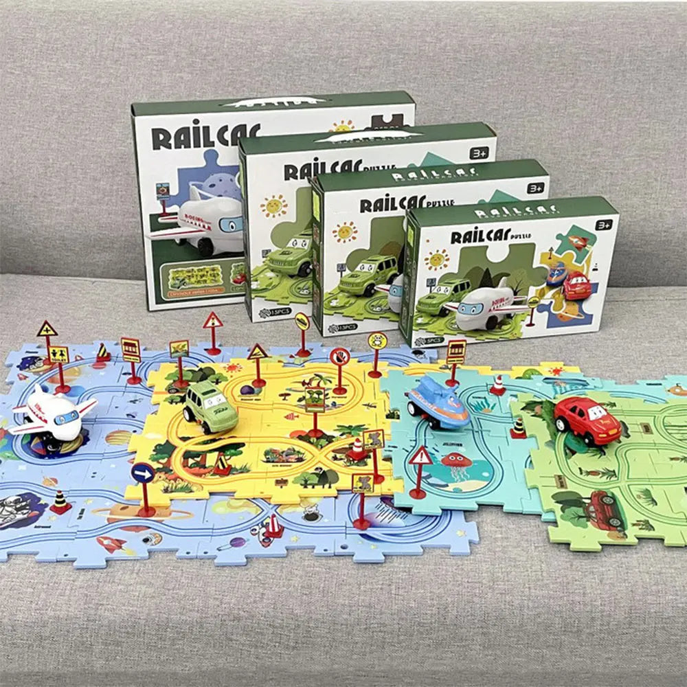 Puzzle Railroad Car