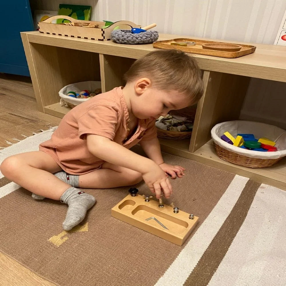 Montessori Busy Board Screw Bolt Set