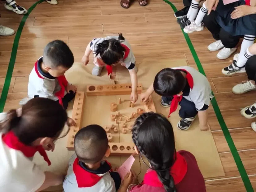 Montessori Beechwood Cylinder Blocks