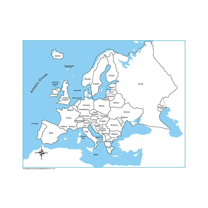 Labeled Europe
Control Map