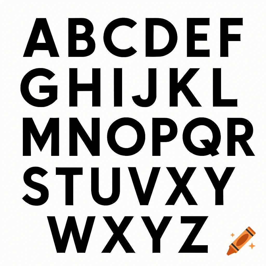 Capital Movable
Alphabet
(Print,Black)