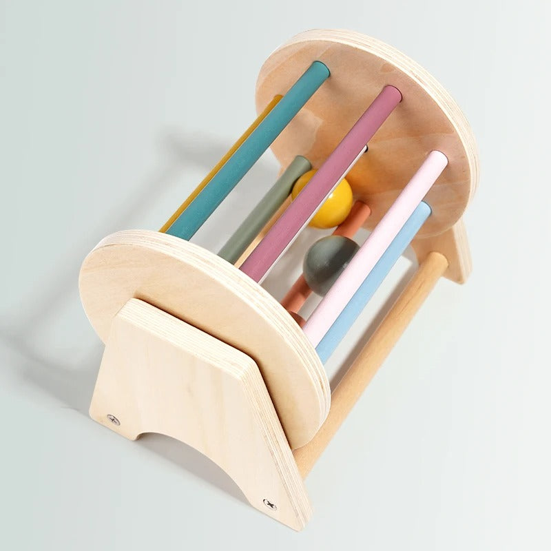 Montessori Wooden Desk Scrolling Drum