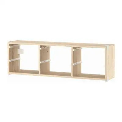 3 compartment storage bins - transparent