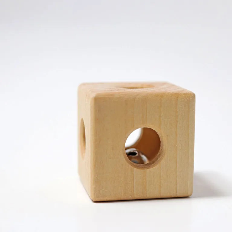 Montessori Wooden Cube with a Bell