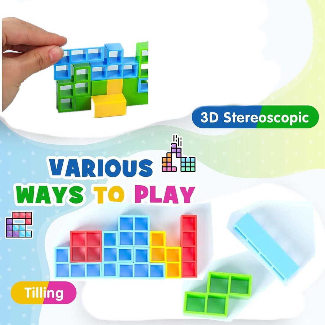 Stacking Blocks Tetra Balance Game