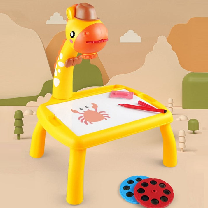 live educational drawing projector table