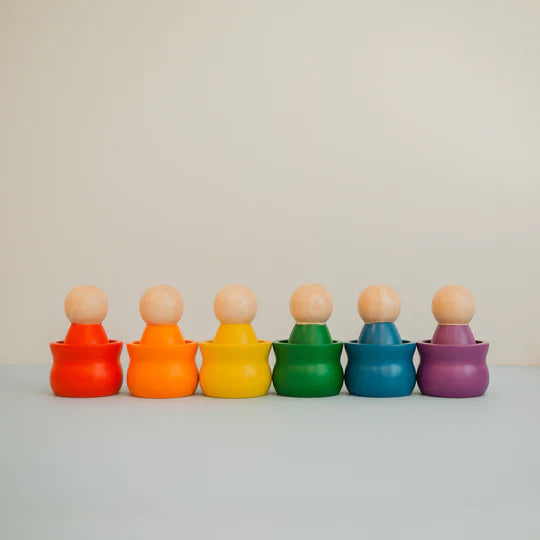 Colored Pegs with Cups