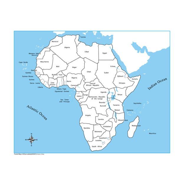 Labeled Africa
Control Map
