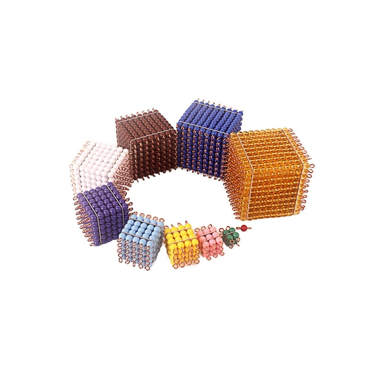 Montessori Colored Beads Cubes