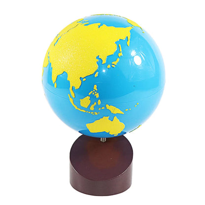 Montessori Sandpaper Globe - Land &amp; Water