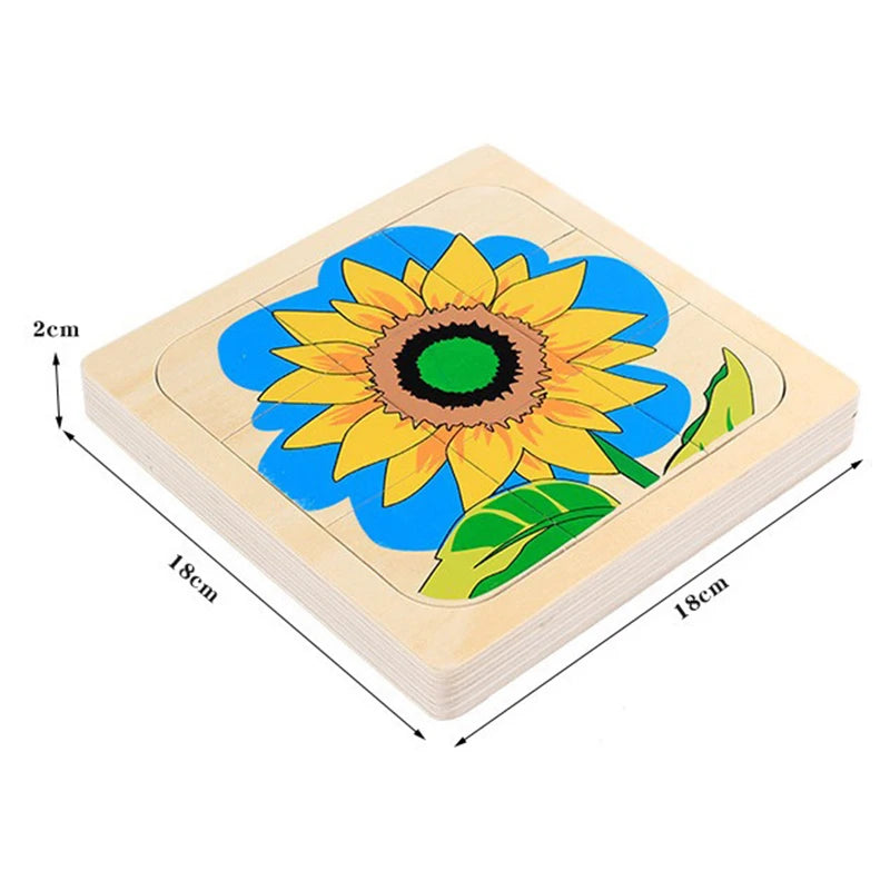 Montessori Wooden Development of Flower