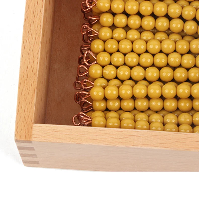 Montessori Gold Beads Bank Game Set