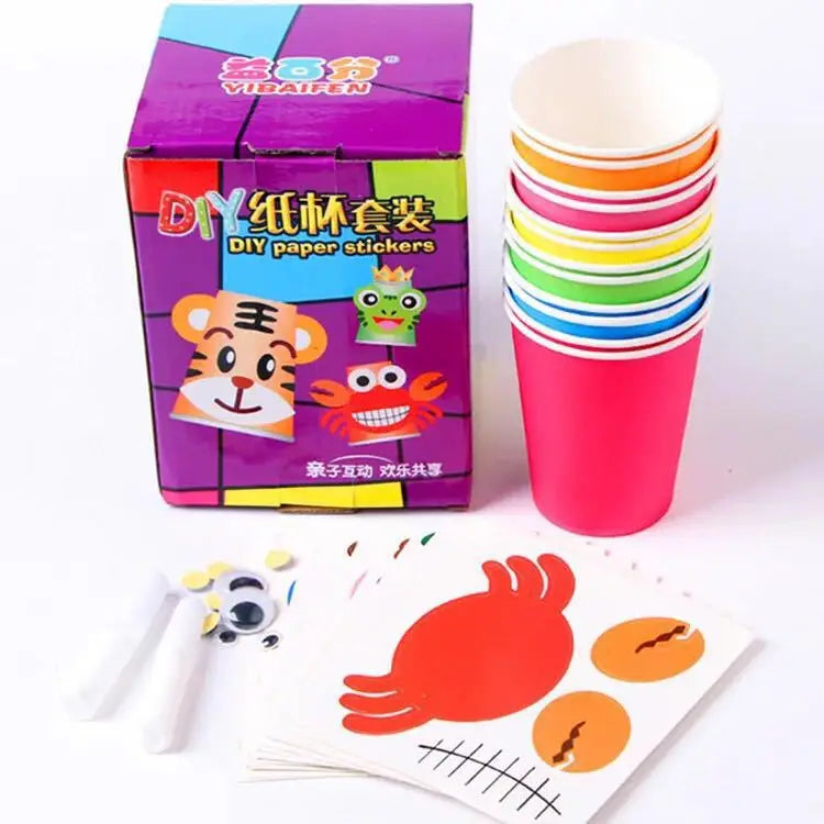 12pcs DIY Paper Cup Sticker Kit