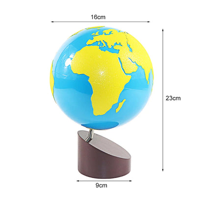 Montessori Sandpaper Globe - Land &amp; Water