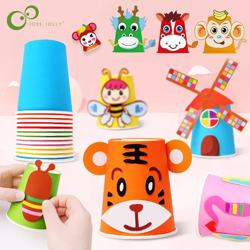 12pcs DIY Paper Cup Sticker Kit