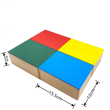 Montessori Sensorial | Knobless Cylinders Beechwood