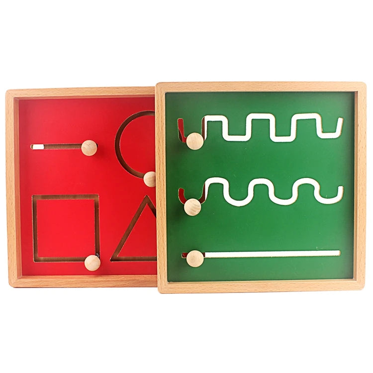 Montessori Lines &amp; Shapes Writing Practice Board