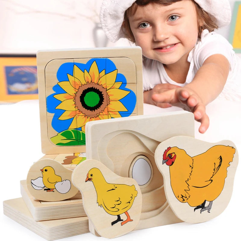 Montessori Wooden Development of Flower