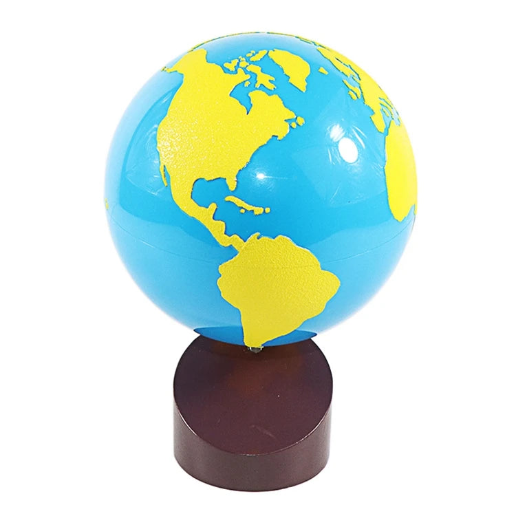 Montessori Sandpaper Globe - Land &amp; Water